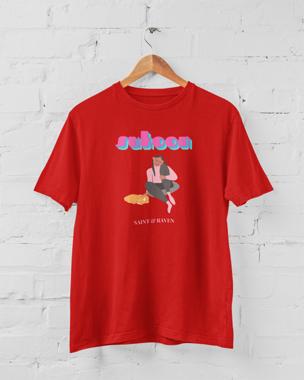 Girl and Cat Sukoon T-Shirt