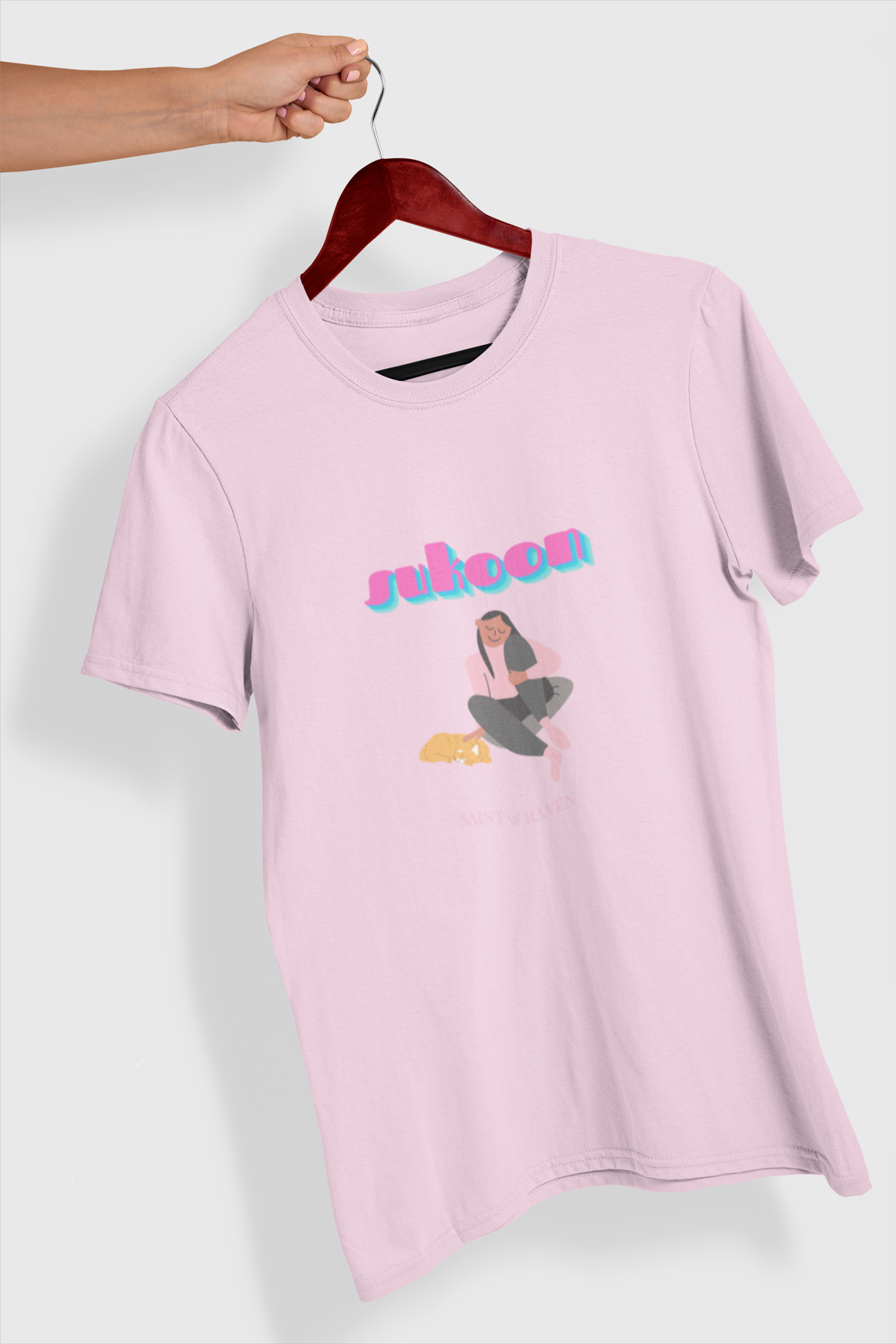 Girl and Cat Sukoon T-Shirt