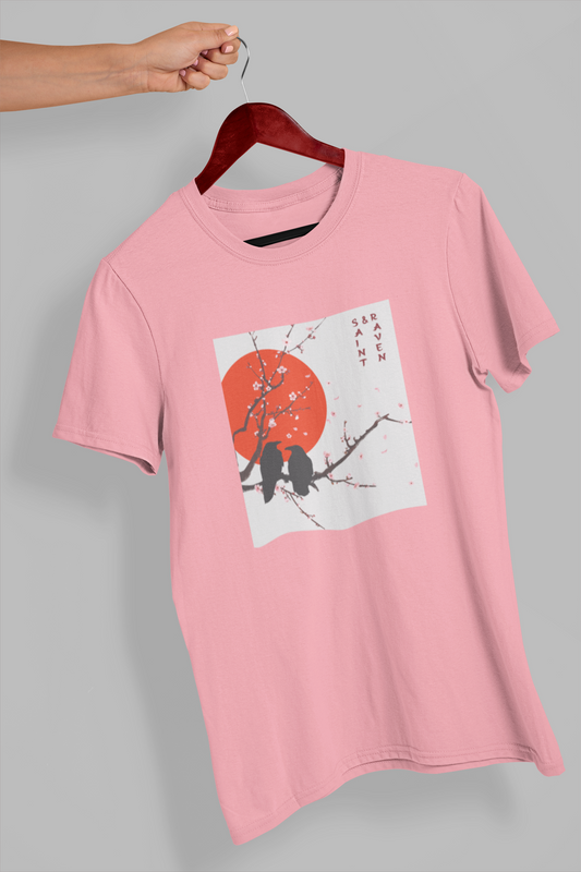 Cherry Blossom and Raven T-Shirt