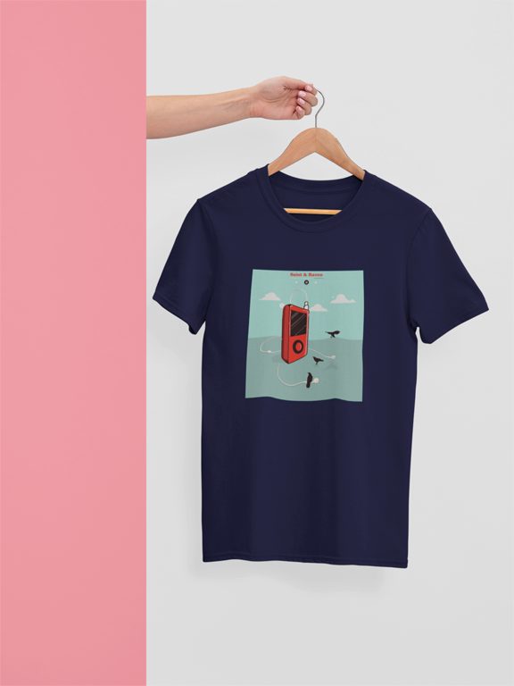 Music Pod Player and Raven T-Shirt