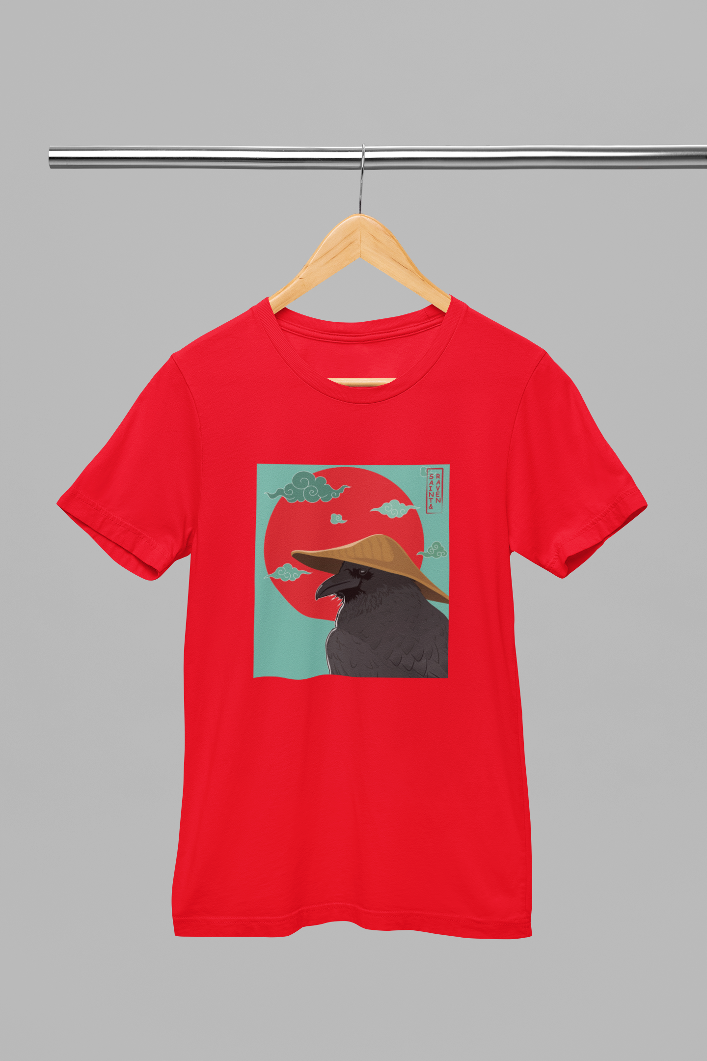 Japanese Farmer and Raven t-shirt