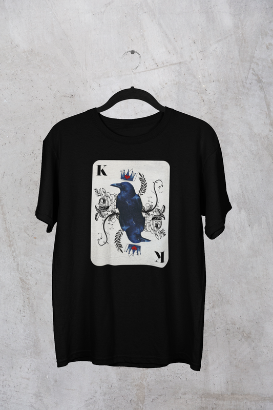 King of Ravens Playing Cards T-Shirt