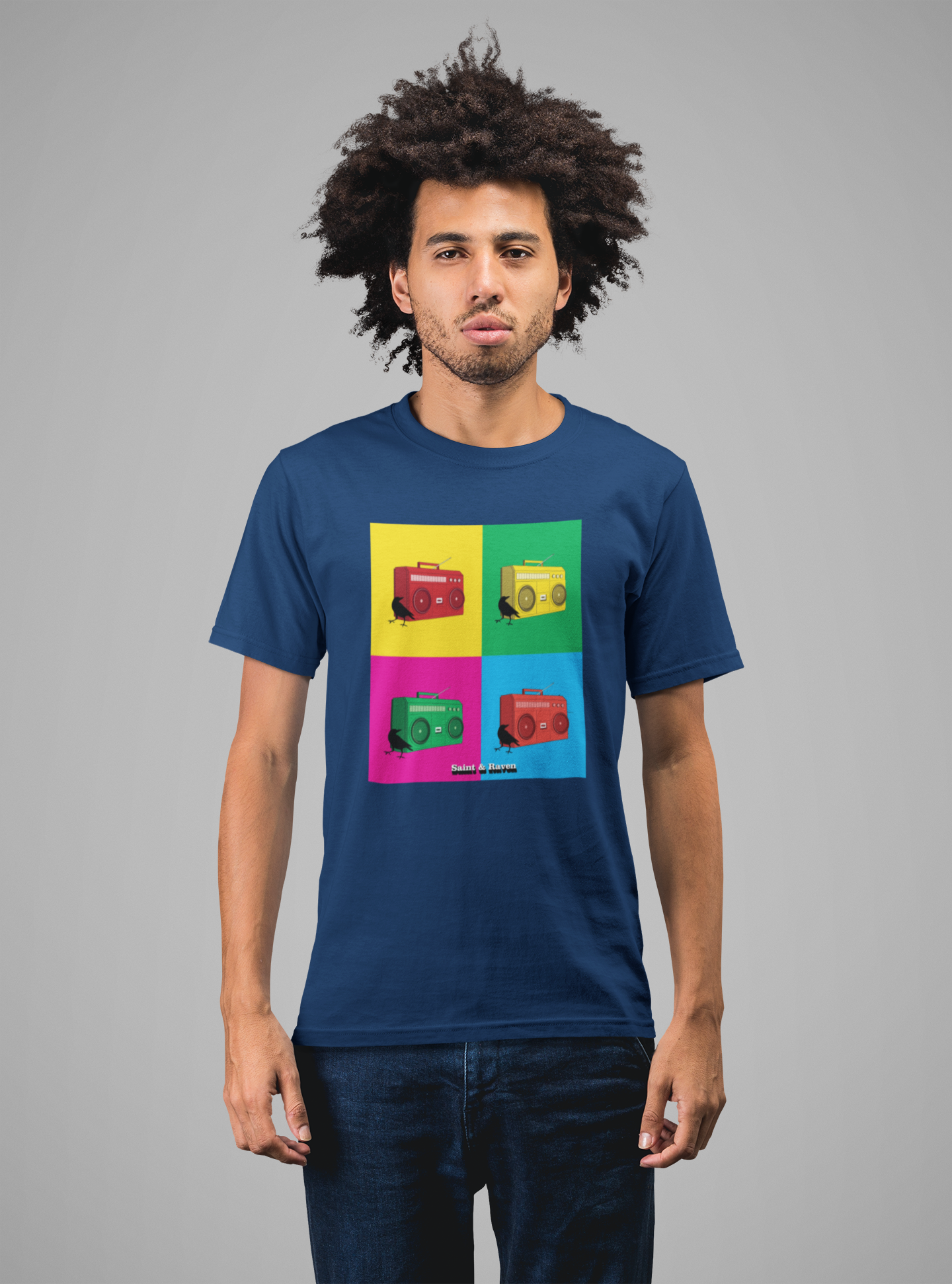 Raven and Boombox T-Shirt