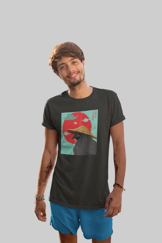 Japanese Farmer and Raven t-shirt