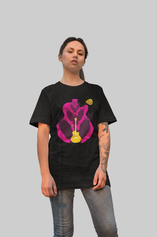 Guitar and Raven Oversized T-Shirt