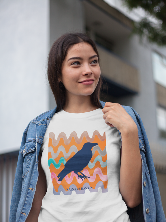 Raven and Waves T-Shirt