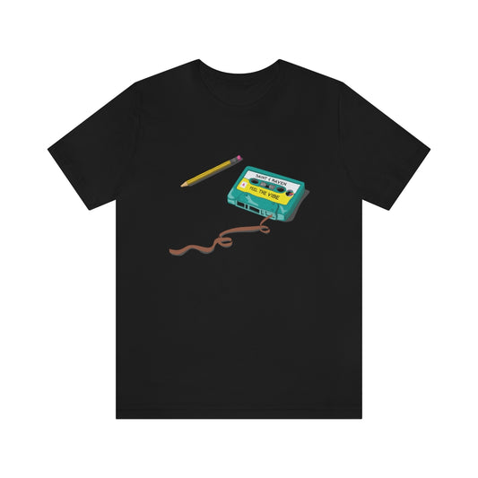 Cassette and Pencil T-Shirt