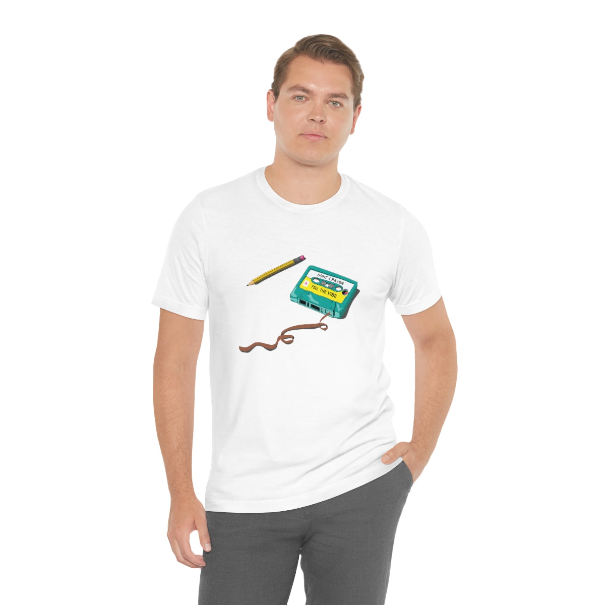 Cassette and Pencil T-Shirt