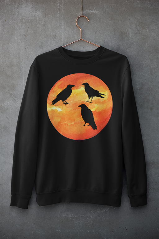 Murder of Crows at Dusk Sweatshirt